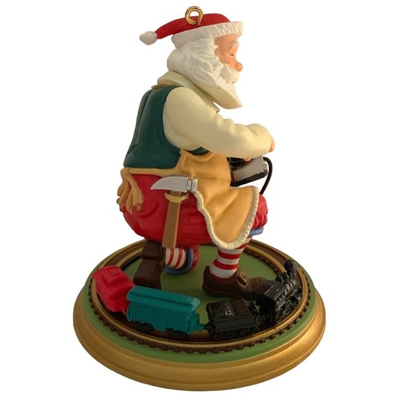 Hallmark Toymaker Santa Claus Xmas Ornament Toy Train 7th in Series Ken … - Picture 2 of 8